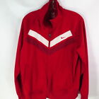 NIKE The Athletic Dept Men's Red Full Zip Sport Jacket Size M