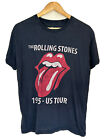 The Rolling Stones Shirt Black Short Sleeve Crew Neck Concert Shirt Band L
