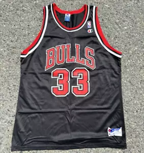 Vintage Champion Chicago Bulls Scottie Pippen 90s Basketball Jersey Size 52 - Picture 1 of 7
