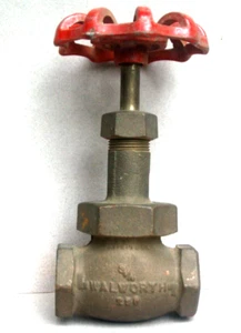 WALWORTH 245P, 3/4" Gate Valve Brass/Bronze200ManualOperate, Red Handle, New-Old - Picture 1 of 7