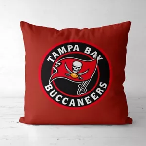 NFL Tampa Bay Buccaneers zipper Brush Pillow cover Sofa Cushion US ship 1 day - Picture 1 of 1