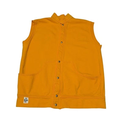 Жилет флисовый на пуговицах CHUMS для рыбалки кемпинга урагана Юта оранжевый желтый - Изображение 1 из 4