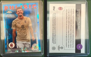 Christian Pulisic Image Variation 2024-25 Topps Chrome Sapphire UEFA (1:8 packs) - Picture 1 of 3