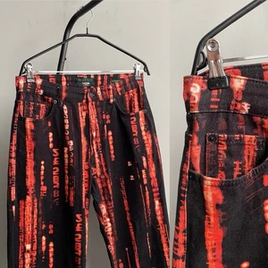 Jaded London x The Matrix Code Men’s Straight Leg Fit Jeans Size 30x32 - Picture 1 of 13