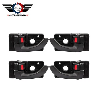 4 piezas manijas interiores delanteras traseras izquierda derecha para Hyundai Tucson 2005-2009 Foto 1 de 4