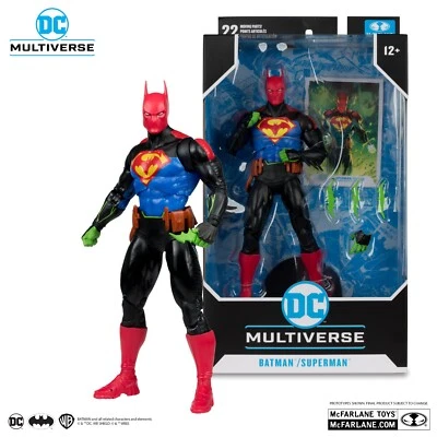 Figura de acción McFarlane Multiverse BATMAN / SUPERMAN FUSION WORLD’S FINEST 7" Foto 1 de 4