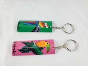 2 Portachiavi in legno El Salvador, Teja Lavero De El Salvador bambù artesanal x 2 - Foto 1 di 5
