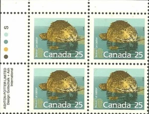 Canada PB#1161 - Beaver (1988) 25¢ - Picture 1 of 1
