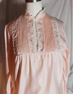 Camicia da notte vintage in pelle coccolata Barbizon taglia S - Foto 1 di 6