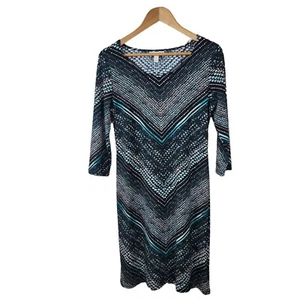 Dana Buchman Size Small Dress Slinky travel knit Stretch Party Snake Print - Picture 1 of 7