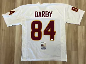 RONALD DARBY #84 WASHINGTON COMMANDERS SIGNED AUTOGRAPH CUSTOM JERSEY SZ XL JSA - Picture 1 of 6