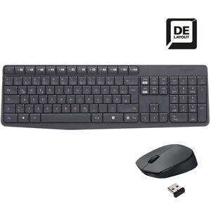 Logitech MK235 Wireless Tastatur + Maus Funk Kabellos Keyboard Deutsches Layout