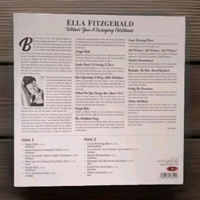 Ella Fitzgerald  Wishes You A Swinging Christmas LP Gold Vinyl Record Album  Foto 1 de 2