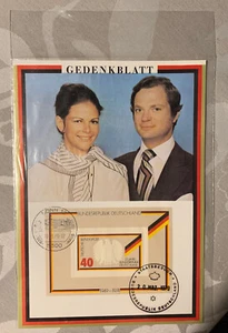 Sonderstempel Staatsbesuch König Carl Gustaf und Königin Silvia 1979 - Bild 1 von 1