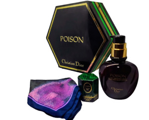 ❤️POISON,Christian Dior Gift Box - Esprit of parfum,Body Lotion & Handkerchief