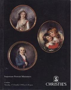 CHRISTIE’S London Important Portrait Miniatures Auction Catalog 1995 - Picture 1 of 1