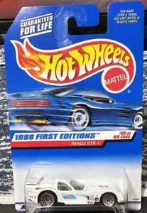 1998 Hot Wheels #657 First Editions 19/40 PANOZ GTR-1 White w/Lace Spoke--NEW - Picture 1 of 1