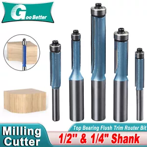 Flush Trim Router Bit 1/4" a 1/2 Zoll Schaft Top Bearing Flush Trim Router Bit - Bild 1 von 25