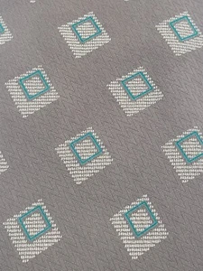 Corbata de seda GIORGIO ARMANI corbata italiana color topo verde tostado diseño geométrico O131 - Imagen 1 de 6