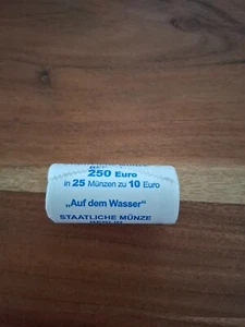 25 x 10 EUR Gedenkmünze "Auf dem Wasser" 1 Rolle - Bild 1 von 4