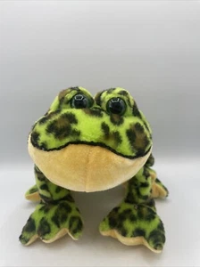 Ganz Webkinz Bullfrog Frog Plush Beanbag Stuffed Toy HM114 No Code 10 Inch - Picture 1 of 6