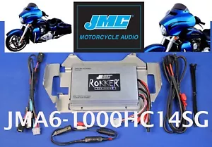 J&M ROKKER Stage6 1000w 4-CH Amp Kit 14-23 HD StreetGlide - JMA6-1000HC14-SG - Foto 1 di 4
