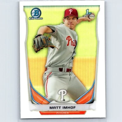 2014 Topps Bowman Matt Imhof 1st Chrome CDP45 refractor Philadelphia Phillies Foto 1 de 2