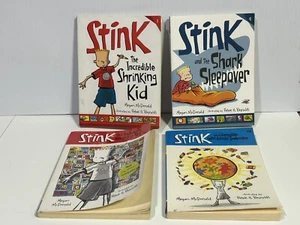 Lot of 4 Megan McDonald Stink Books Boys Fiction Funny Judy Moody Paperback - Picture 1 of 6