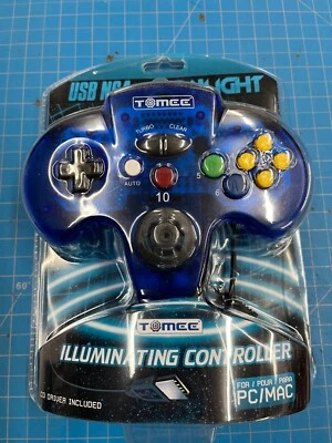 Tomee PC & MAC USB Moonlight Illuminating LED GamePad Controller ***OPEN BOX*** - Image 1 of 3