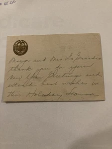 Neujahrsgruß 1937 von Bürgermeister LaGuardia - Bild 1 von 2