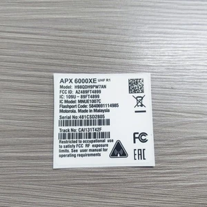 Per Motorola APX6000XE APX7000 APX8000/APX8000XE SRX2000 custodia radio etichetta distintivo - Foto 1 di 44