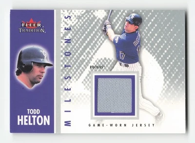 2003 Fleer Tradition Update Milestones Game Jersey #MS-TH Todd Helton NM - Image 1 of 2