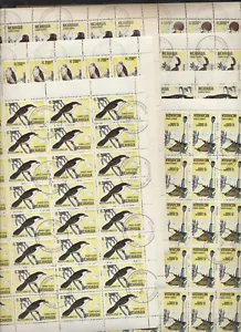 100 SETS WHOLESALE BIRDS 1989 Nicaragua #C1172-1178 Complete Used CTO Sets of 7 - Picture 1 of 2