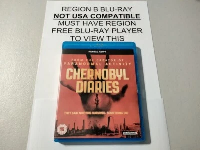 Chernobyl Diaries Blu-ray REGION B Found Footage Horror like Paranormal Activity Foto 1 de 2