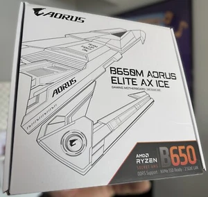 Gigabyte B650M AORUS Elite AX Ice Motherboard for AMD Ryzen - Photo 1/23