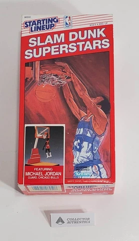 1989 Starting Lineup Slam Dunk Superstars Michael Jordan Sealed New In Box Cover