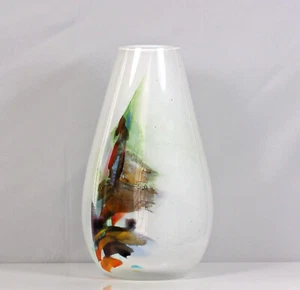 Toni Racuv for Ekenas of Sweden, white cased glass vase - Picture 1 of 5