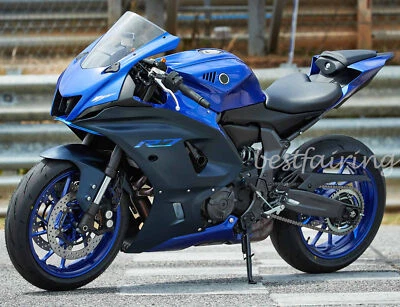 For Yamaha YZF R7 2022 2024 Black Blue Painted Fairing Kit ABS Injection Frame - Image 1 of 4