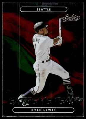 2022 Panini Absolute Extreme Team Kyle Lewis Seattle Mariners #ET-5 - Image 1 of 2