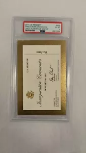 2017 Donald Trump Inaugurazione Cerimonie Biglietto Piattaforma PSA 6 - Foto 1 di 2