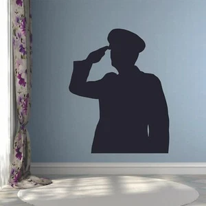 Soldat Militär Armee Gruß Zuhause Wandaufkleber Kinderzimmer Vinyl Kunst Aufkleber Dekore - Bild 1 von 3