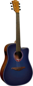 GUITARE ELECTRO ACOUSTIQUE PAN COUPE BLEUE LAG TRAMONTANE T-BLUE-DCE - STOCK B - Picture 1 of 9