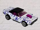 Vtg 1993 MATCHBOX Purple White Paint Splatter Dodge Challenger Diecast Car RARE