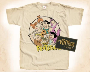 The Flinstones T SHIRT Tee Movie Poster Vintage Natural sizes S to 5XL - Picture 1 of 2