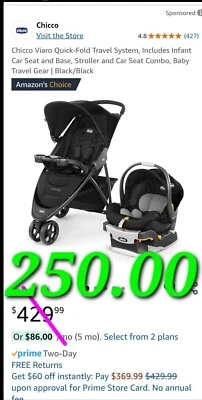 Cochecito Chicco Viaro System apenas usado con asiento infantil KeyFit 30 negro Foto 1 de 4