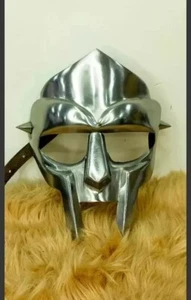 Medieval MF Doom Mask Steel Face Armor Replica LARP Greek Steel Centurion Helmet - Picture 1 of 4