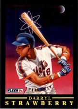 1991 Fleer Pro-Visions Darryl Strawberry New York Mets #12