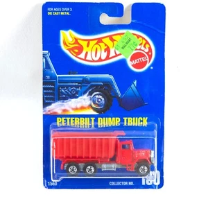 Hot Wheels Peterbilt Dump Truck 1991 Collector No 100 MOC VTG Moving Parts Bed - Picture 1 of 2