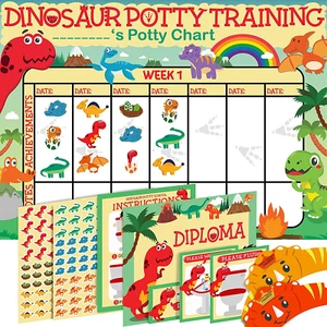 Potty Training Chart for Toddlers - Dinosaur Theme - Sticker Chart - Celebrat... - Picture 1 of 2