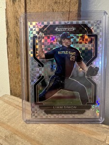2022 Prizm Draft Picks Power Plaid Liam Simon 11/35 Giants